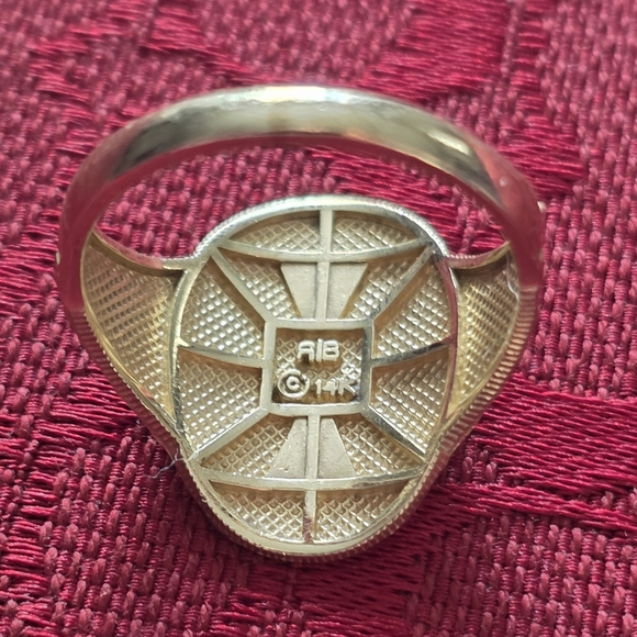 Solid Gold Serenity Prayer Ring - Picture 2 of 3